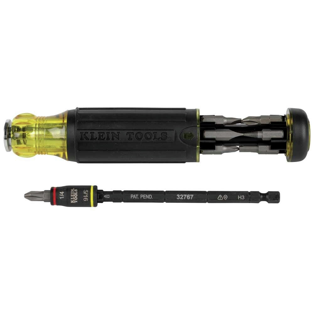 32304 14-In-1 HVAC Adjustable-Length Impact Screwdriver with Flip Socket