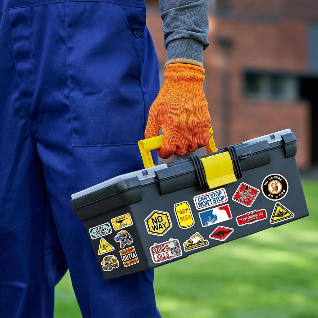 200Pcs Hard Hat Stickers for Adults, Funny Stickers Pack Vinyl Waterproof Hard H