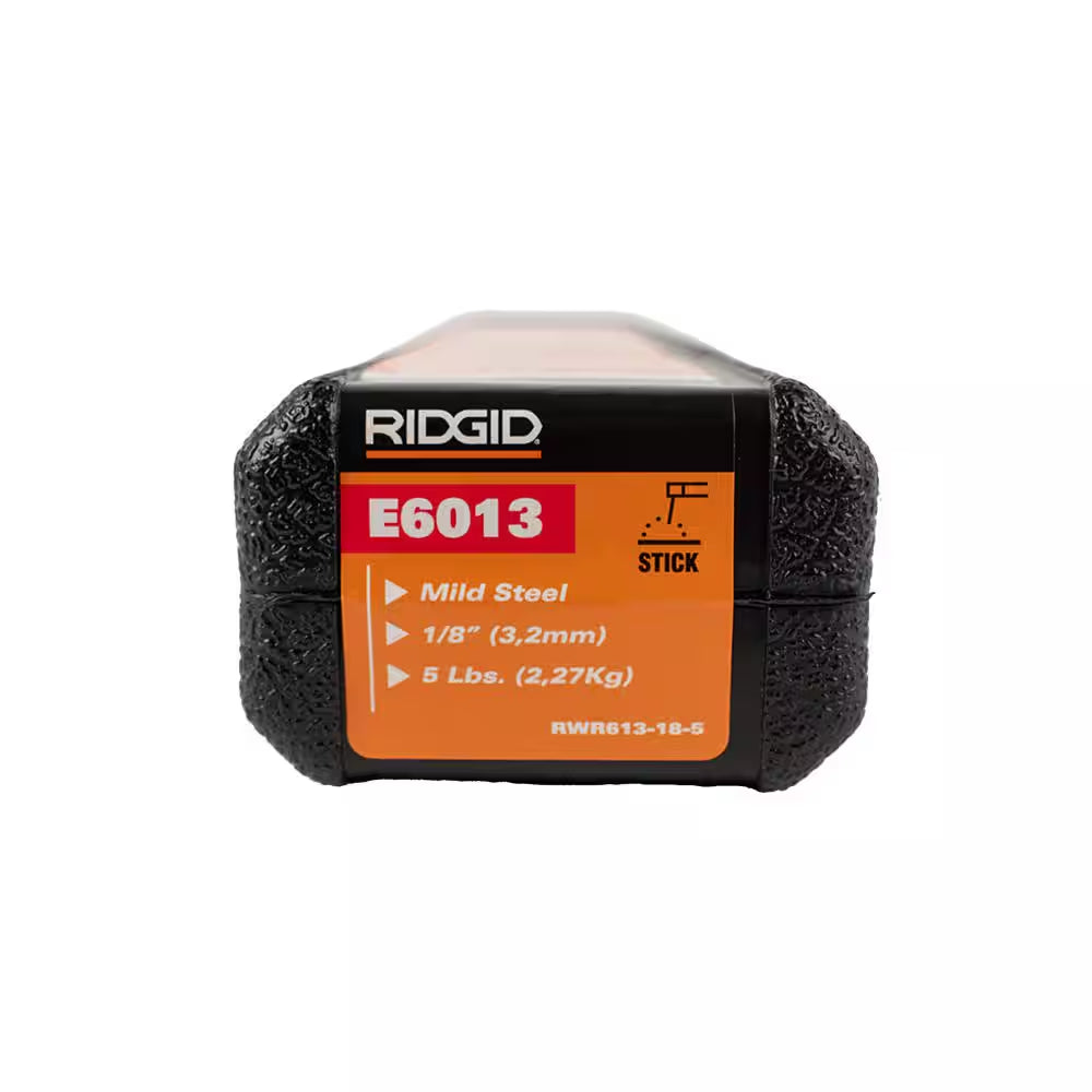 1/8 In. E6013 Stick Welding Electrode Gen Purpose-All Position Welding Rod for Clean Mild Steel/Sheet Metal (5 Lb. Tube)