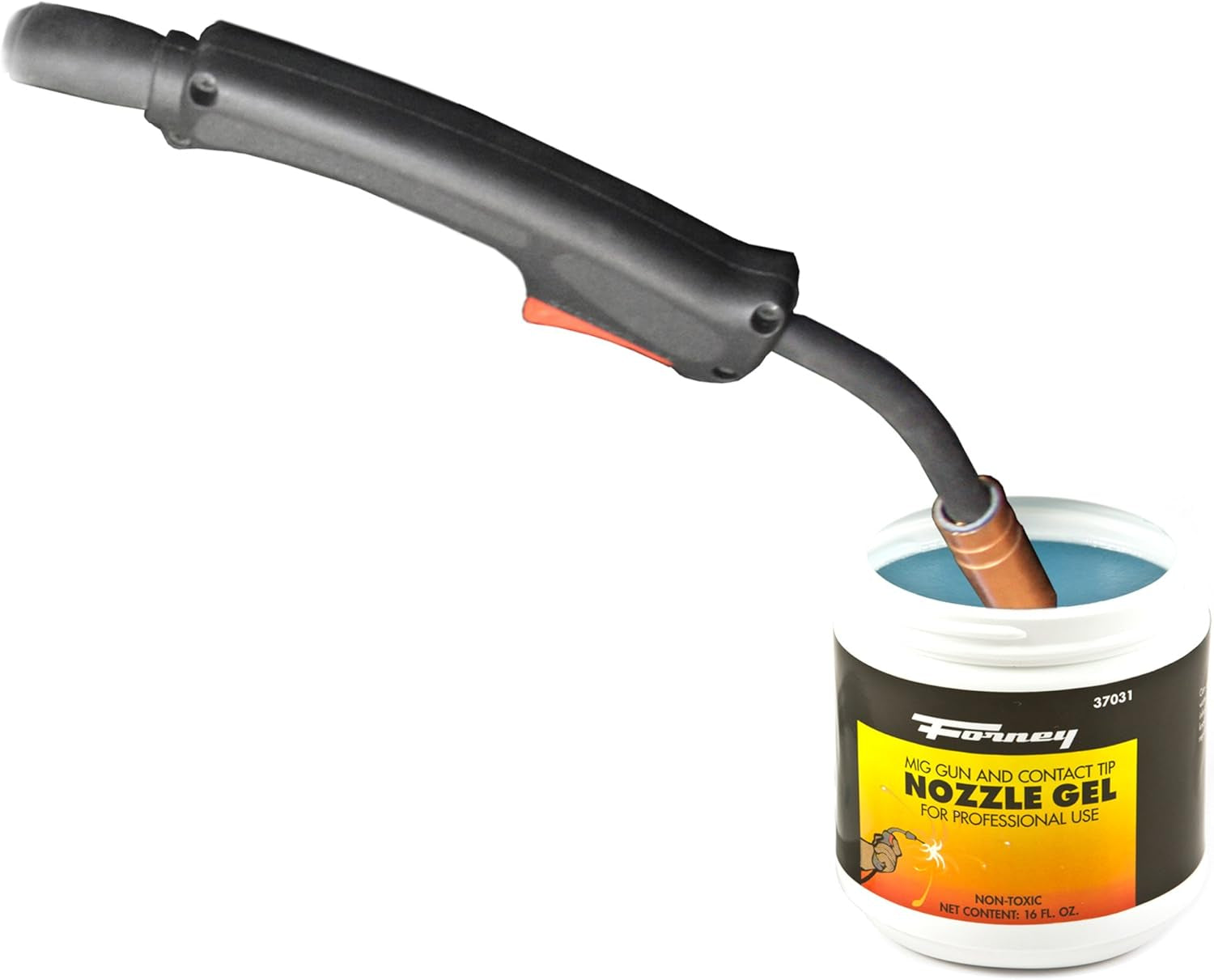 37031 Nozzle Gel for Mig Welding, 16-Ounce , White