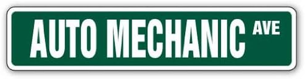 AUTO Mechanic Street Sign Car Truck Fix Garage Tech | Indoor/Outdoor | 24" Wide