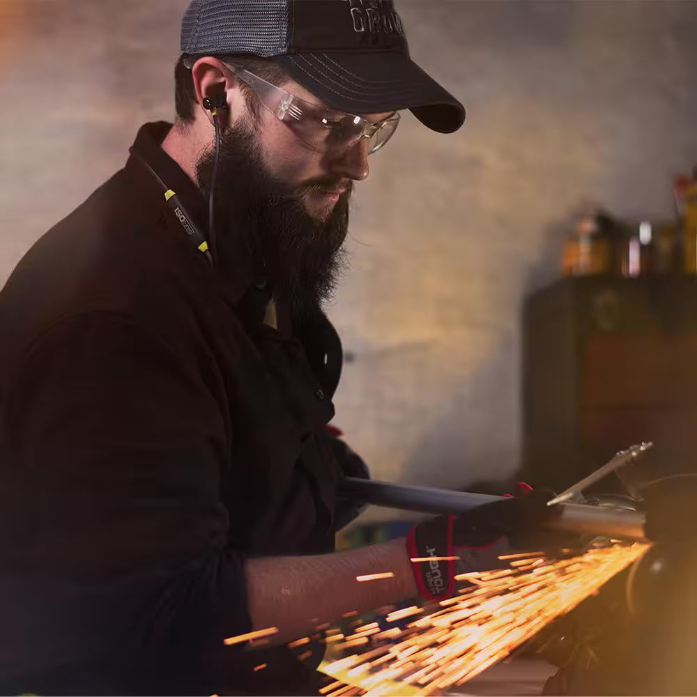 XTRA 2.0 Bluetooth Hearing Protection Earbuds, 27 Db Noise Reduction Rating, OSHA Compliant Work Ear Protection (Yellow)