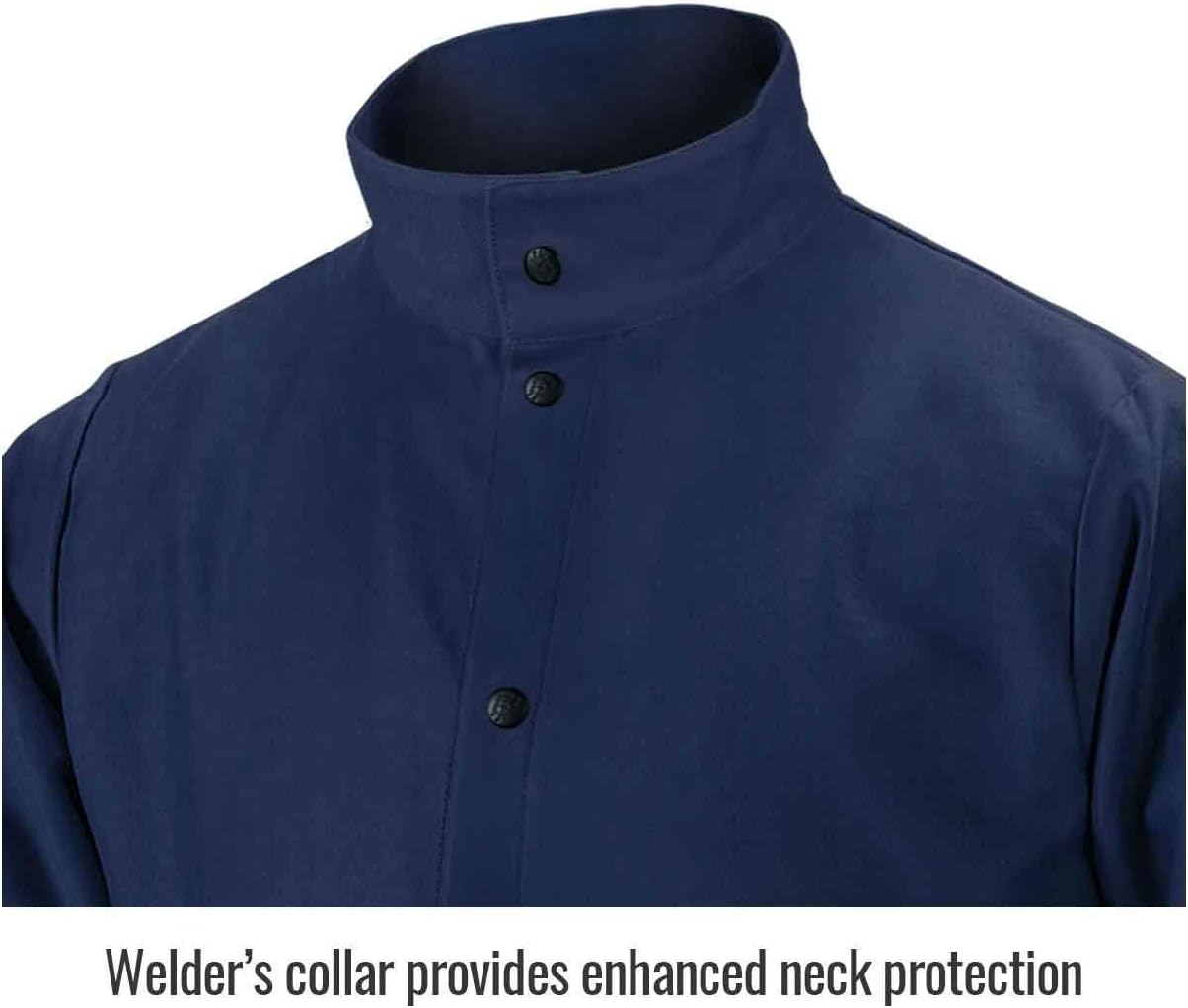 FN9-30C 30" 9Oz. Navy FR Cotton Welding Jacket