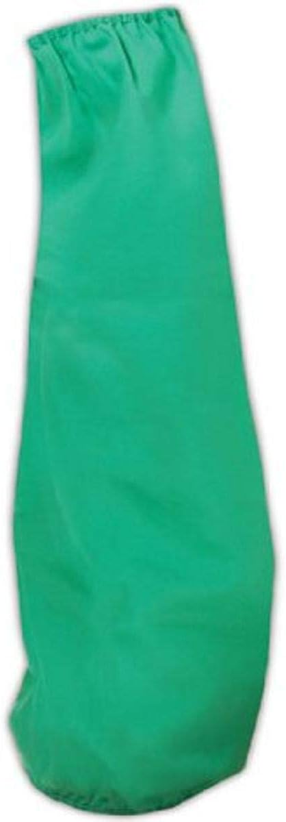 180183 Sparkguard Cotton Flame Resistant Sleeve, 18" Length, Green (One Pair)