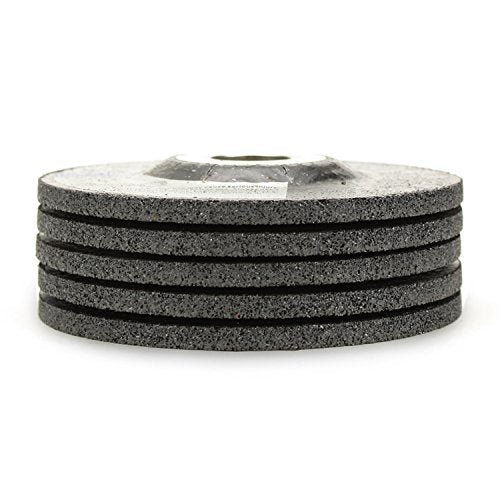 Depressed Center Metal Grinding Wheels for Angle Grinders, 4.5” X 1/4” X 7/8” - 5 Pack