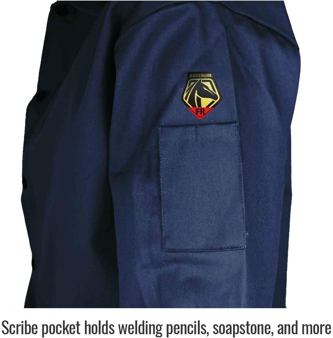 FN9-30C 30" 9Oz. Navy FR Cotton Welding Jacket