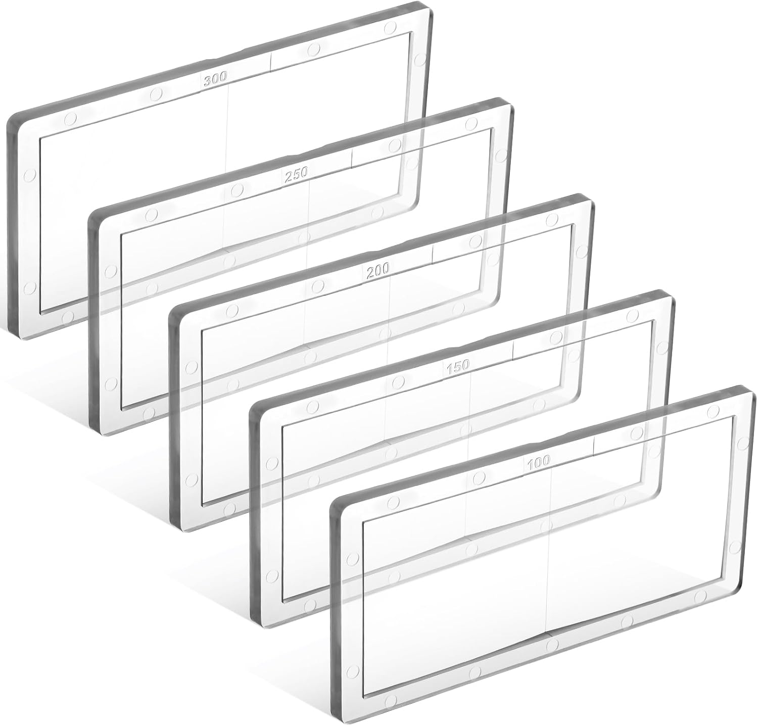 5 Pieces PC Magnification Welding Lens 2" X 4.25" Magnifying Helmet Replacement Lens Compatible with Most Welding Helmets