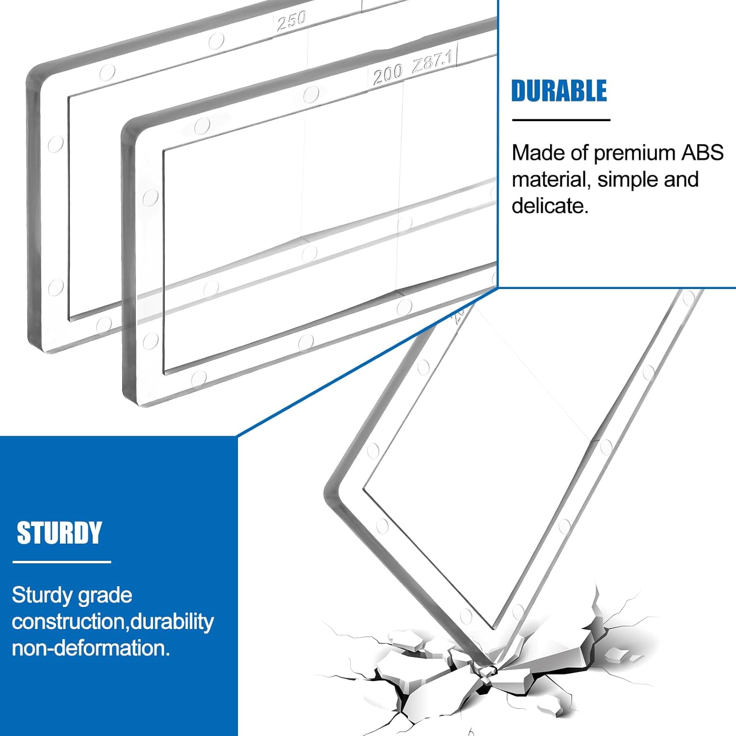 5 Pieces PC Magnification Welding Lens 2" X 4.25" Magnifying Helmet Replacement Lens Compatible with Most Welding Helmets