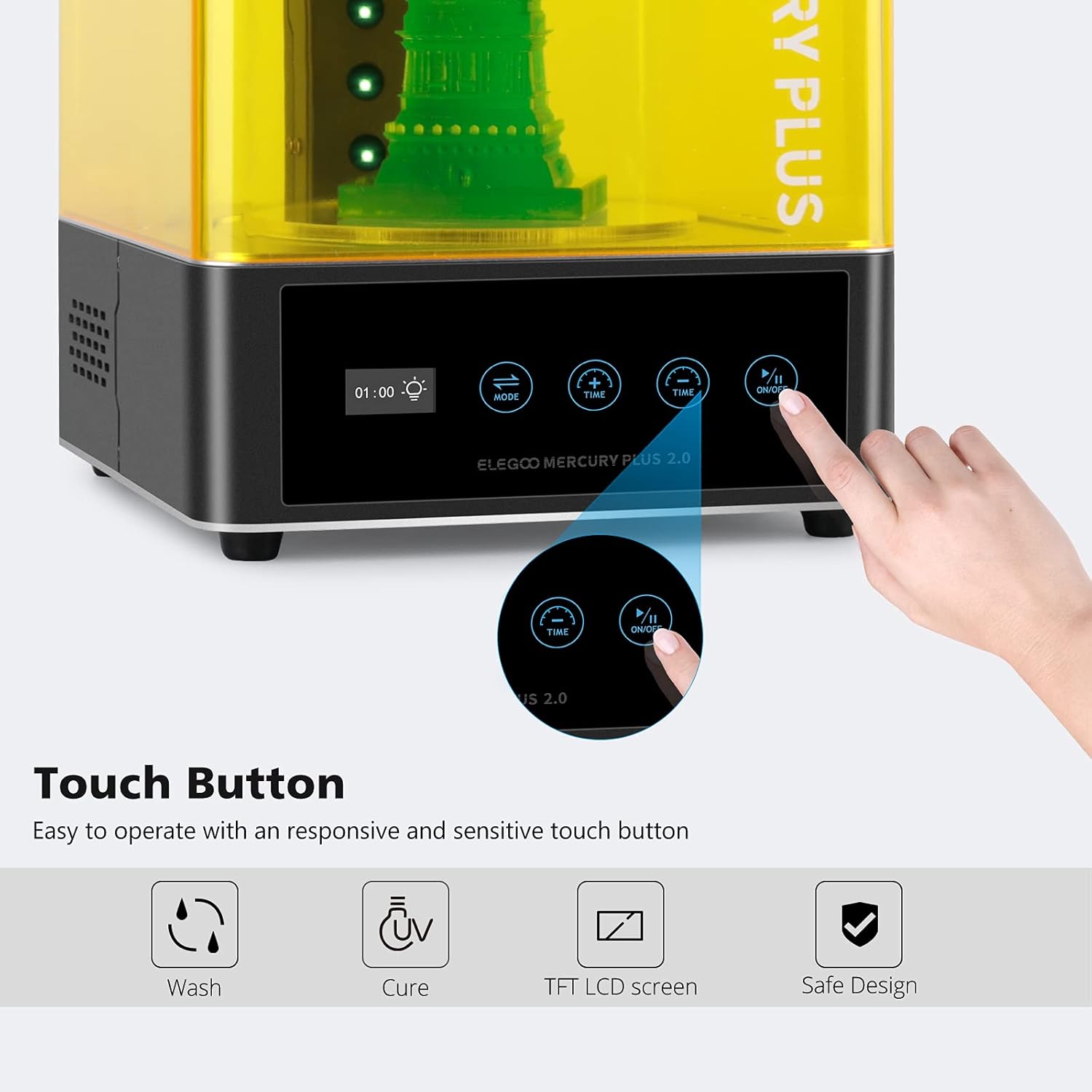 Mercury plus 2.0 Wash and Cure Station V2 for Mars Photon S Photon Mono LCD SLA DLP 3D Printer Models
