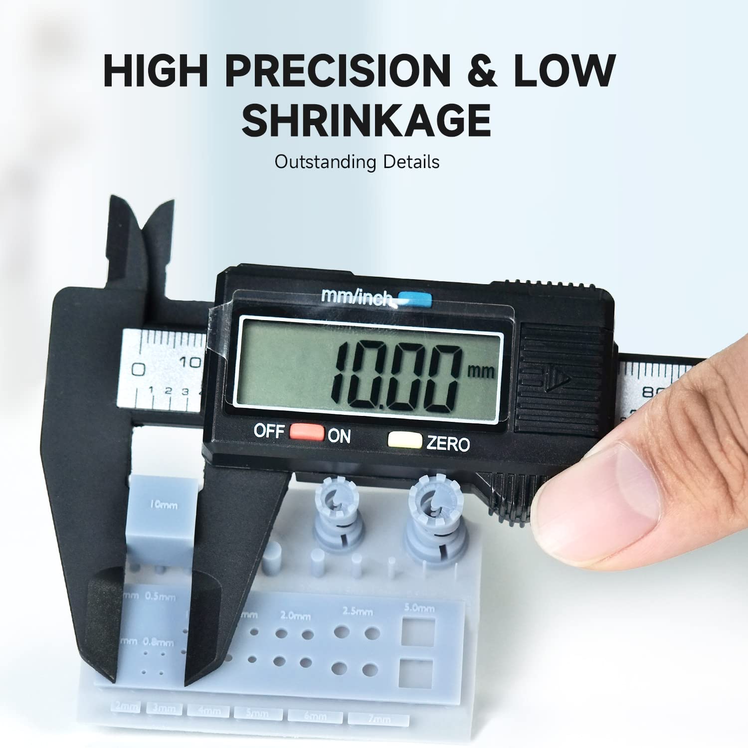 Upgraded Abs-Like 3D Printer Resin, High Toughness 405Nm UV Curing Resin, Scratch Resistant and Compatible with SLA, LCD and DLP Printers for Industrial Parts Printing - 1000G, Gray