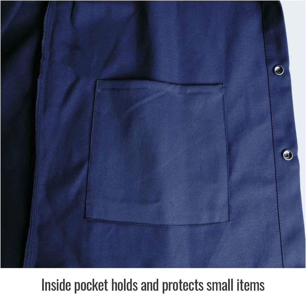 FN9-30C 30" 9Oz. Navy FR Cotton Welding Jacket