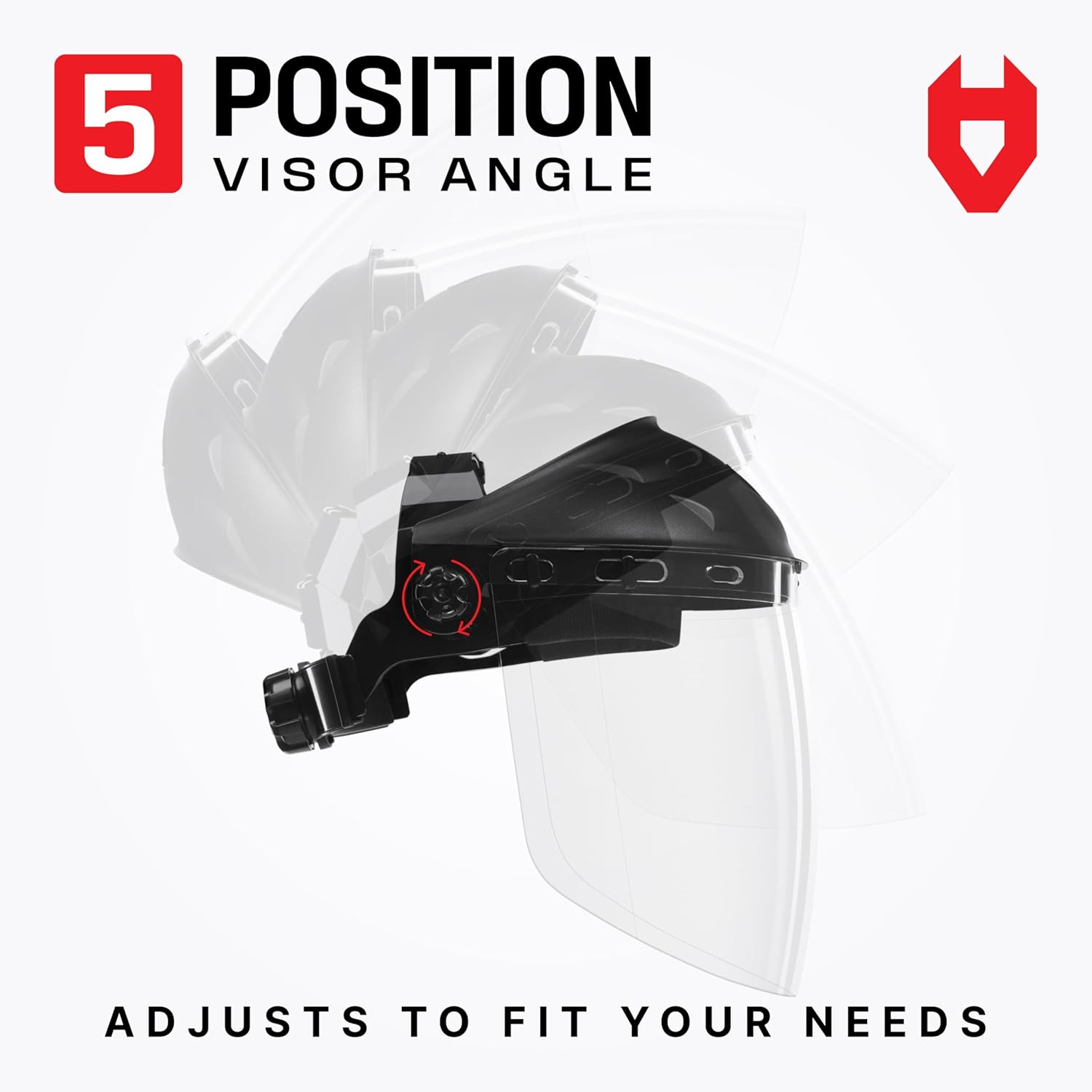 Premium Safety Face Shield for Grinding and Cutting — Clear Anti-Fog, Impact Resistant Visor and Adjustable Headgear — ANSI Z87.1 Certified for Industrial Use — Washable Sweatbands Included