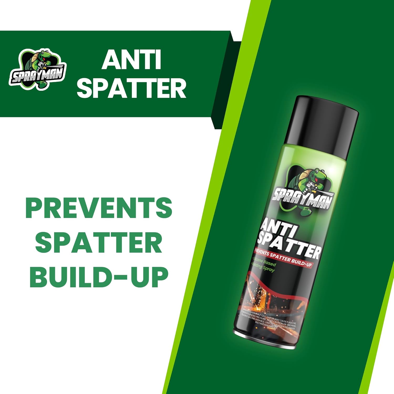 anti Spatter Welding Spray - (1X12.3 Oz) Welding Anti-Adhesion Protection for Nozzles & Torches, Suitable for TIG and MIG, Prevents Weld Splatter, Non-Flammable after Use | 1 Pack