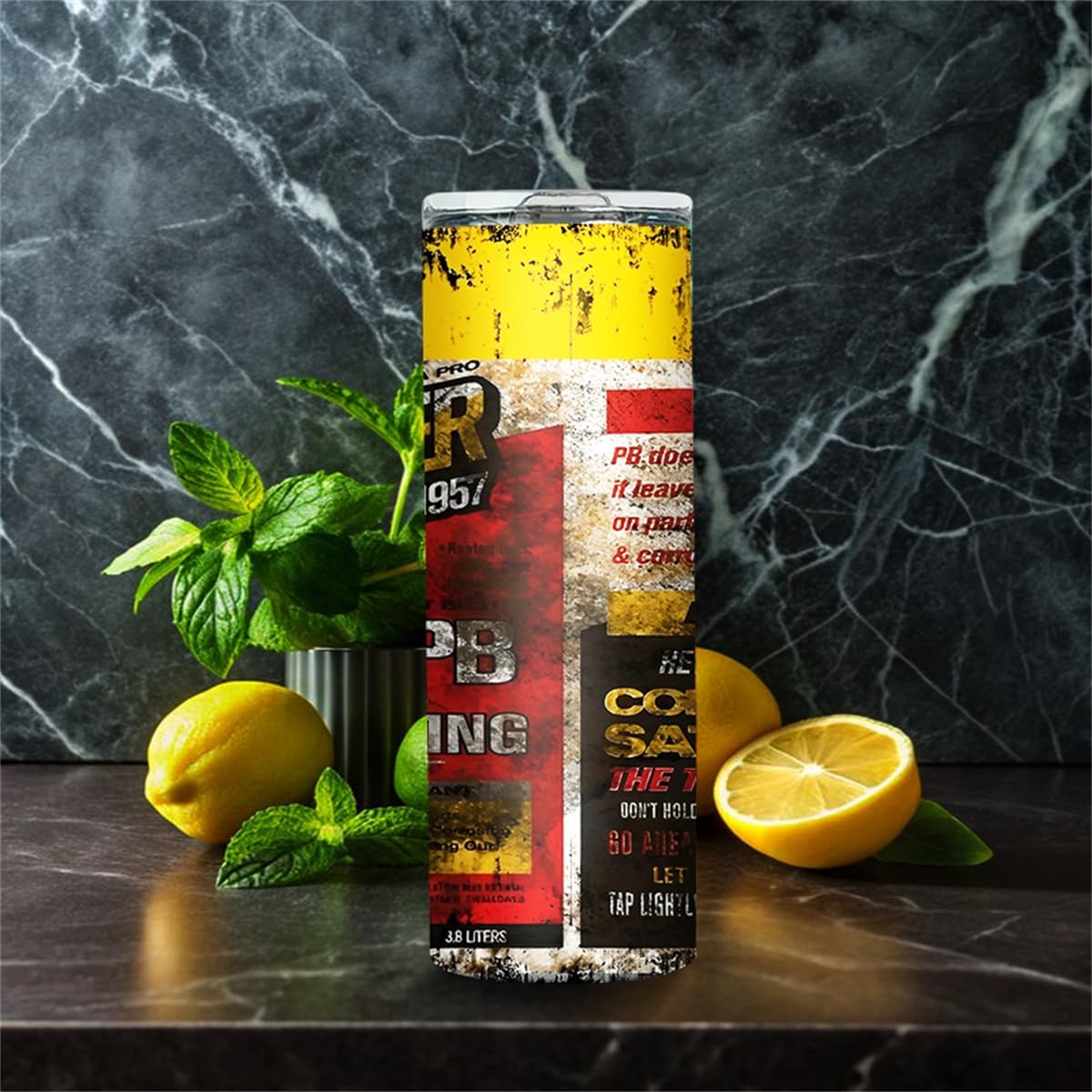 Stylish 20 OZ Insulated Skinny Tumbler with Lid and Straw - Perfect for Hot and Cold Drinks, Ideal Gift for Any Occasion