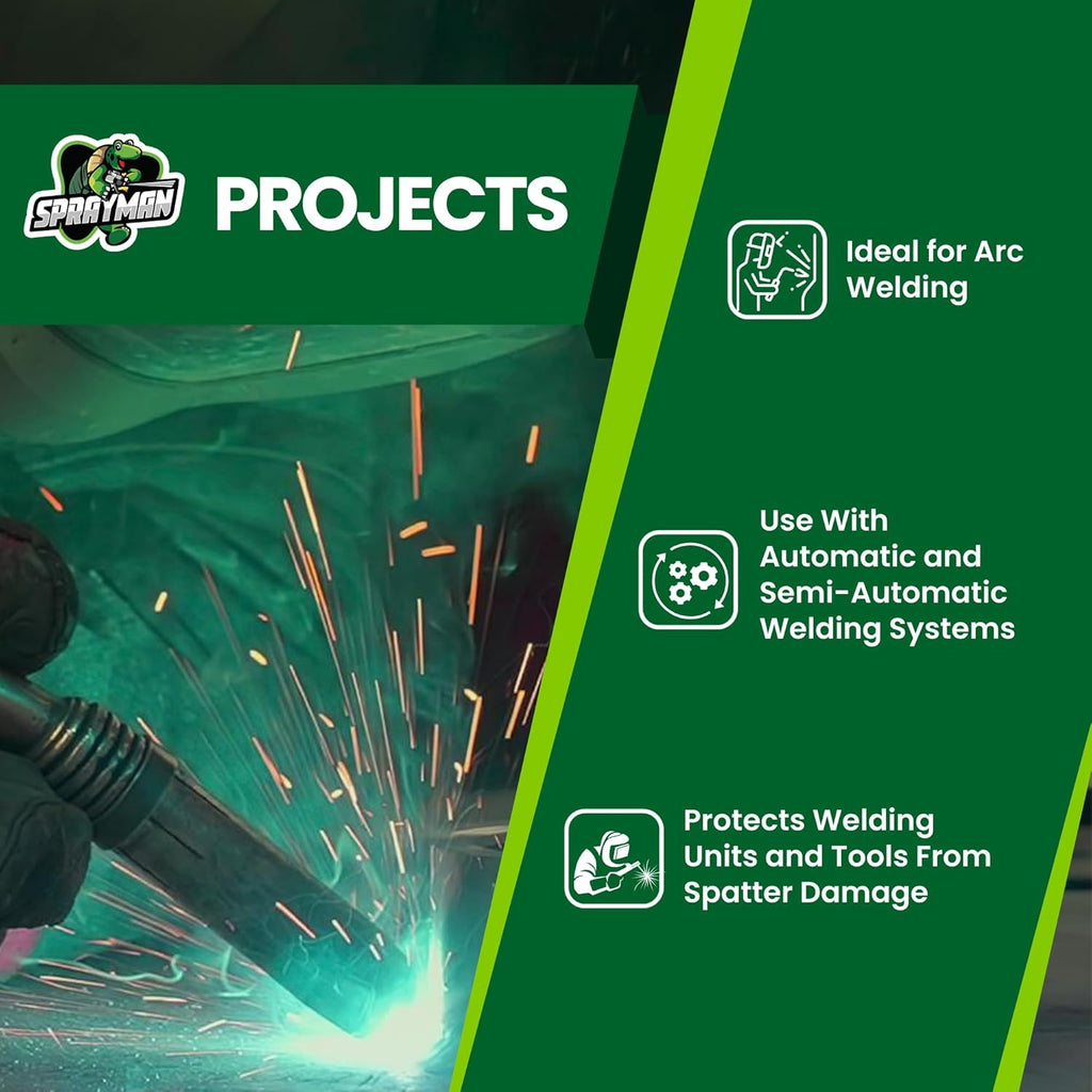 anti Spatter Welding Spray - (1X12.3 Oz) Welding Anti-Adhesion Protection for Nozzles & Torches, Suitable for TIG and MIG, Prevents Weld Splatter, Non-Flammable after Use | 1 Pack