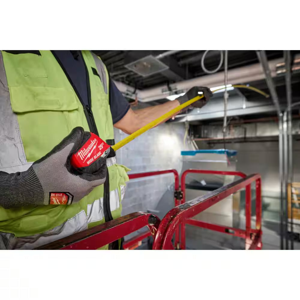 16 Ft. Wide Blade Magnetic Tape Measure with 16 Ft. Reach