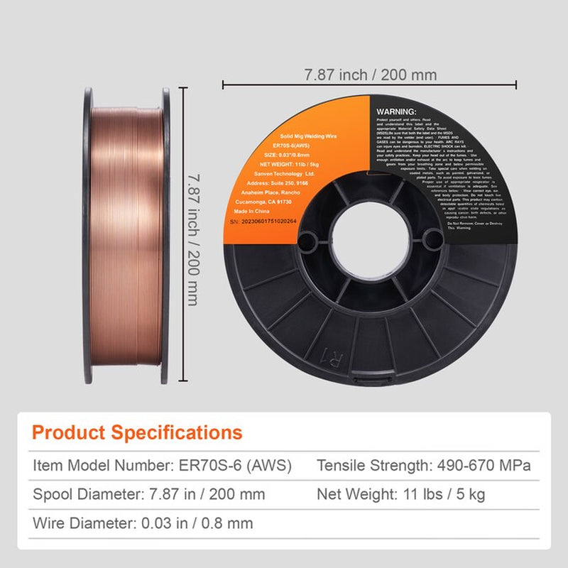 11-Lb 0.030-In All Positions MIG Wire