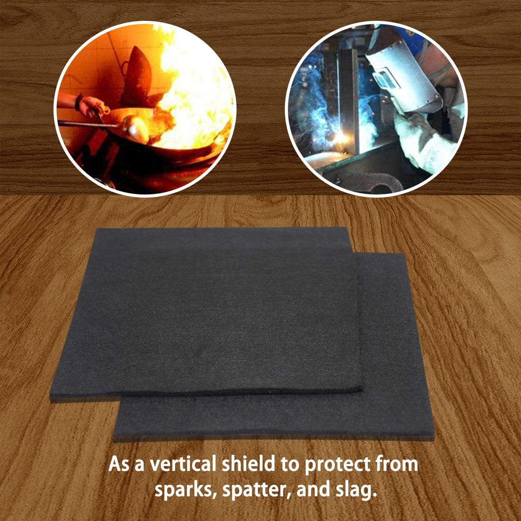 High Temp 18" X 24" X 1/8" Carbon Fiber Welding Blanket Protect Work Area from Sparks & Splatte (18 X 24 Inches)