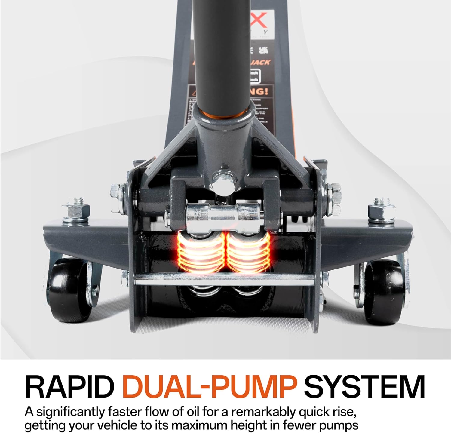 3-Ton (6600Lbs) Low Profile Hydraulic Heavy-Duty Steel Floor Jack with Dual Pistons Quick Lift Pump, Home and Workshop Car Maintenance for Various Vehicles (Random Color, 3 Ton Low Profile)