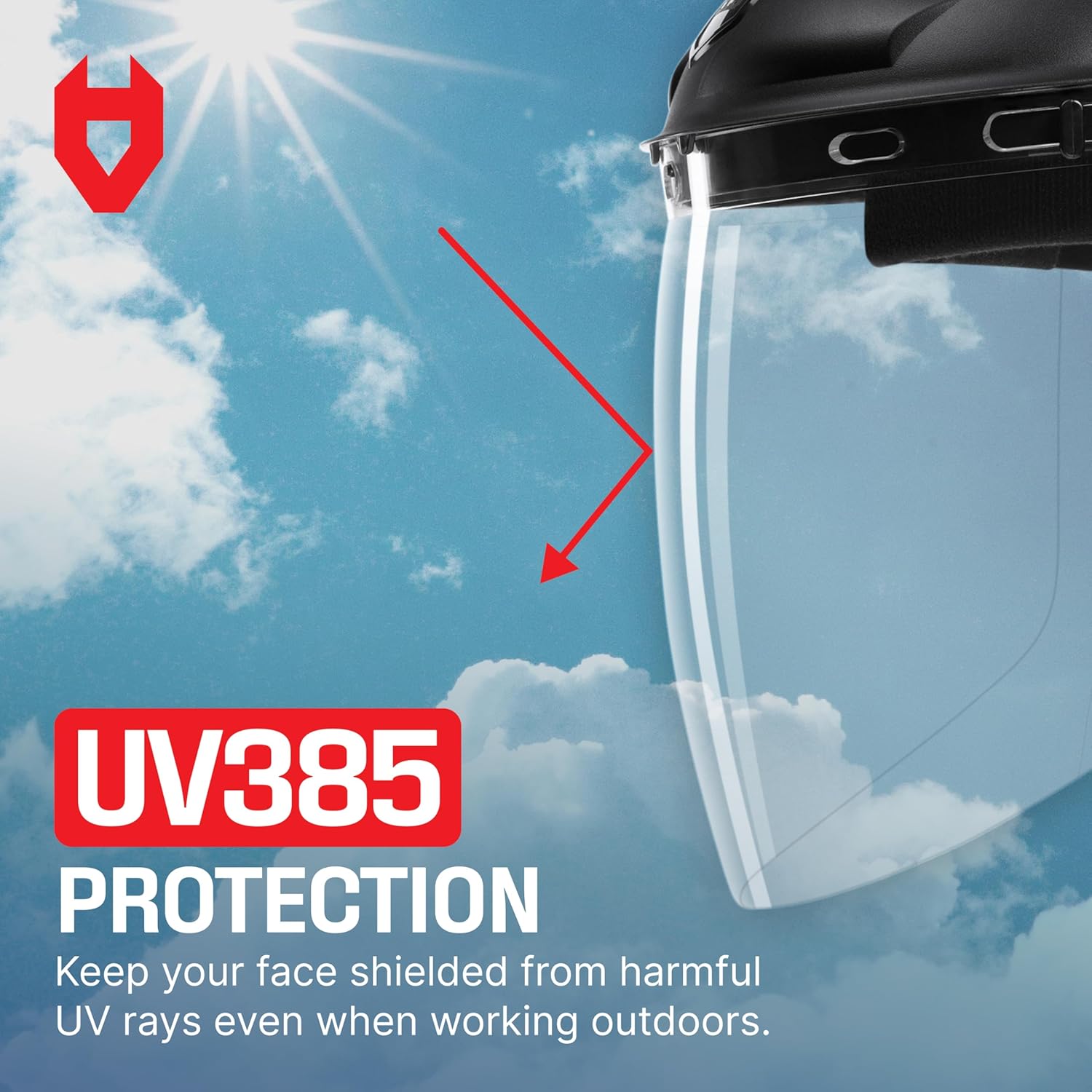 Premium Safety Face Shield for Grinding and Cutting — Clear Anti-Fog, Impact Resistant Visor and Adjustable Headgear — ANSI Z87.1 Certified for Industrial Use — Washable Sweatbands Included