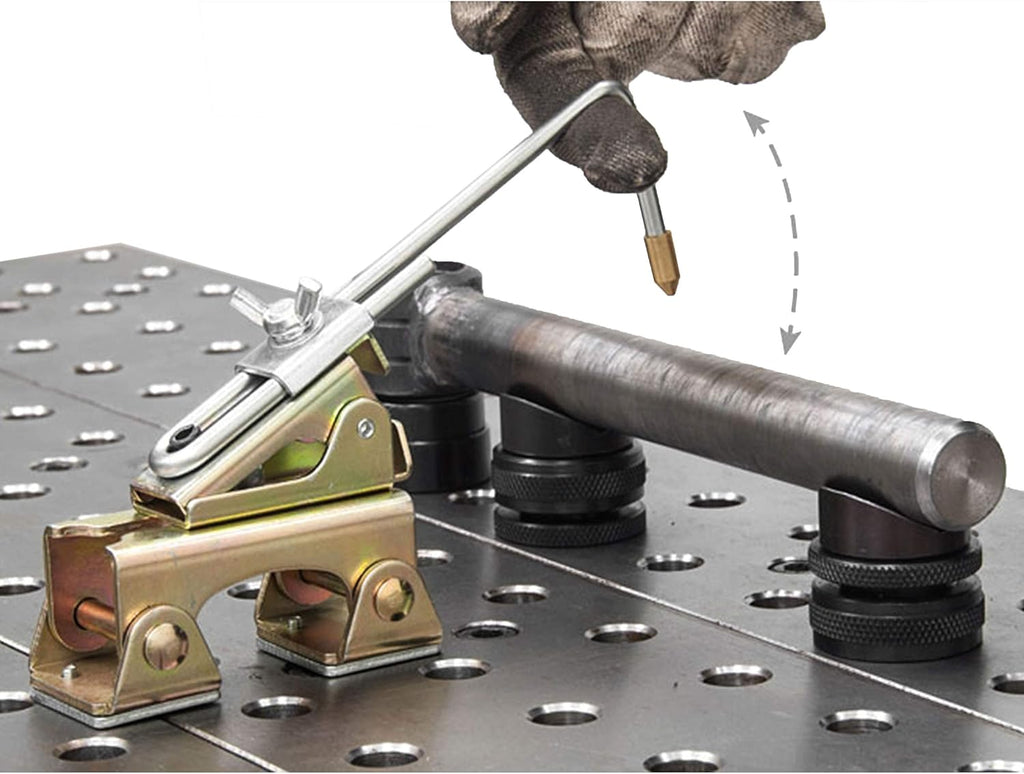 , Grasshopper Magnetic Welding Finger, Brass Tip, Spring Loaded Arm, Adjustable Length, Anti-Tipping Bolt, Magnetic Pull Force: 35 Lbs, AGH230