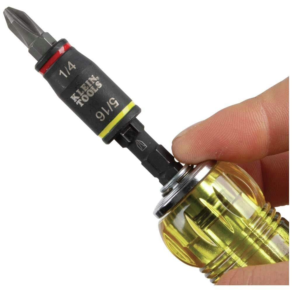 32304 14-In-1 HVAC Adjustable-Length Impact Screwdriver with Flip Socket