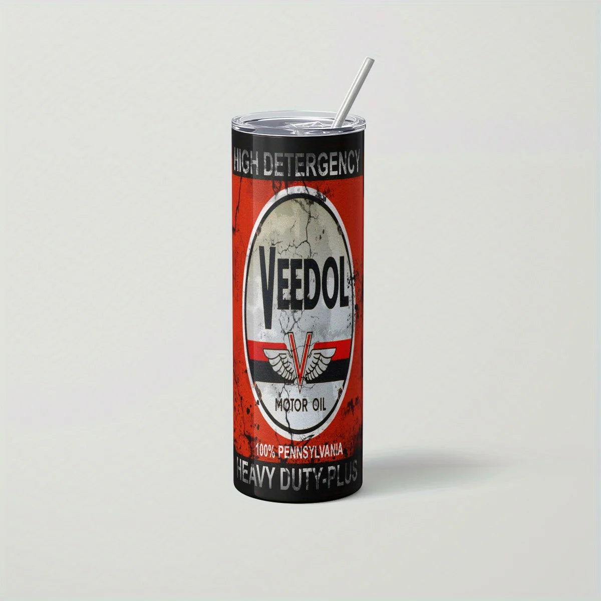 Stylish 20Oz Stainless Steel Tumblers with Iconic Texaco, Valvoline & Pennzoil Motor Oil Designs – Perfect for Hot & Cold Drinks!