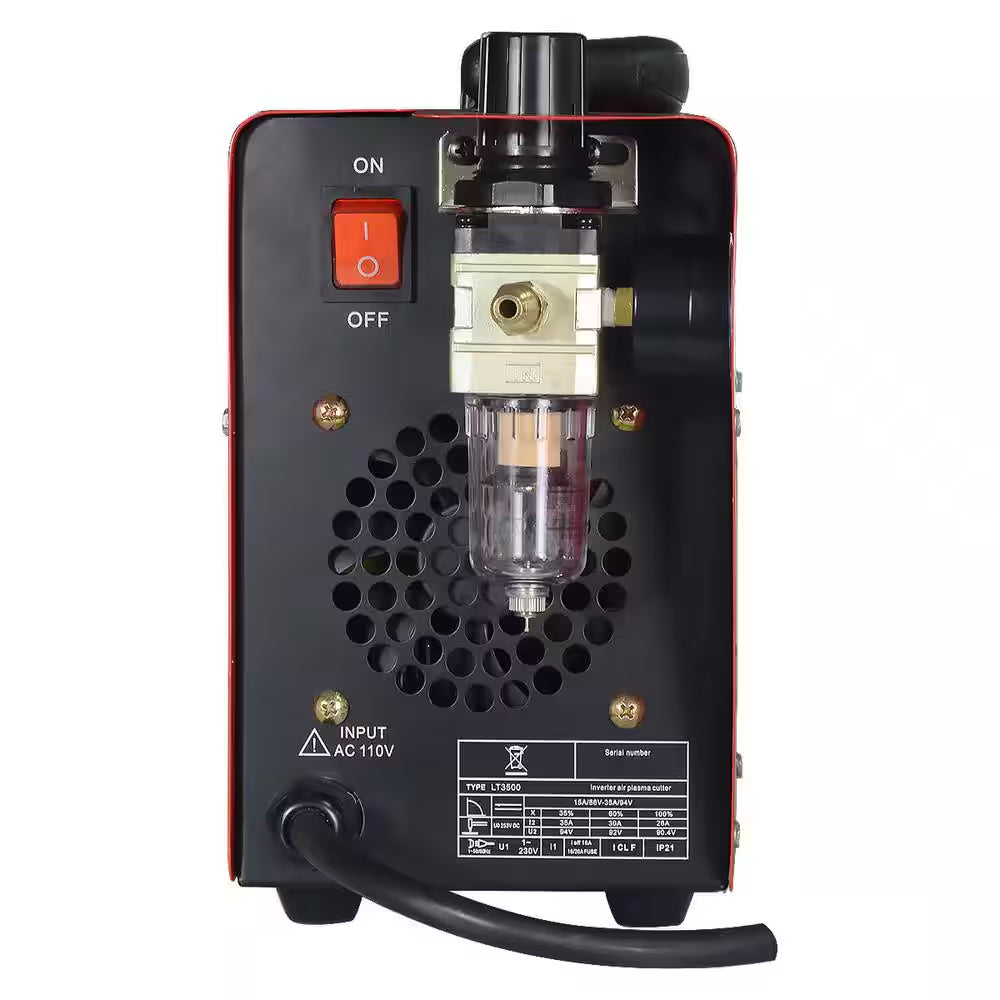 35 Amp Compact Inverter Plasma Cutter for Metal, 110V/120V Standard Wall Plug, 2/5 Inch Clean Cut