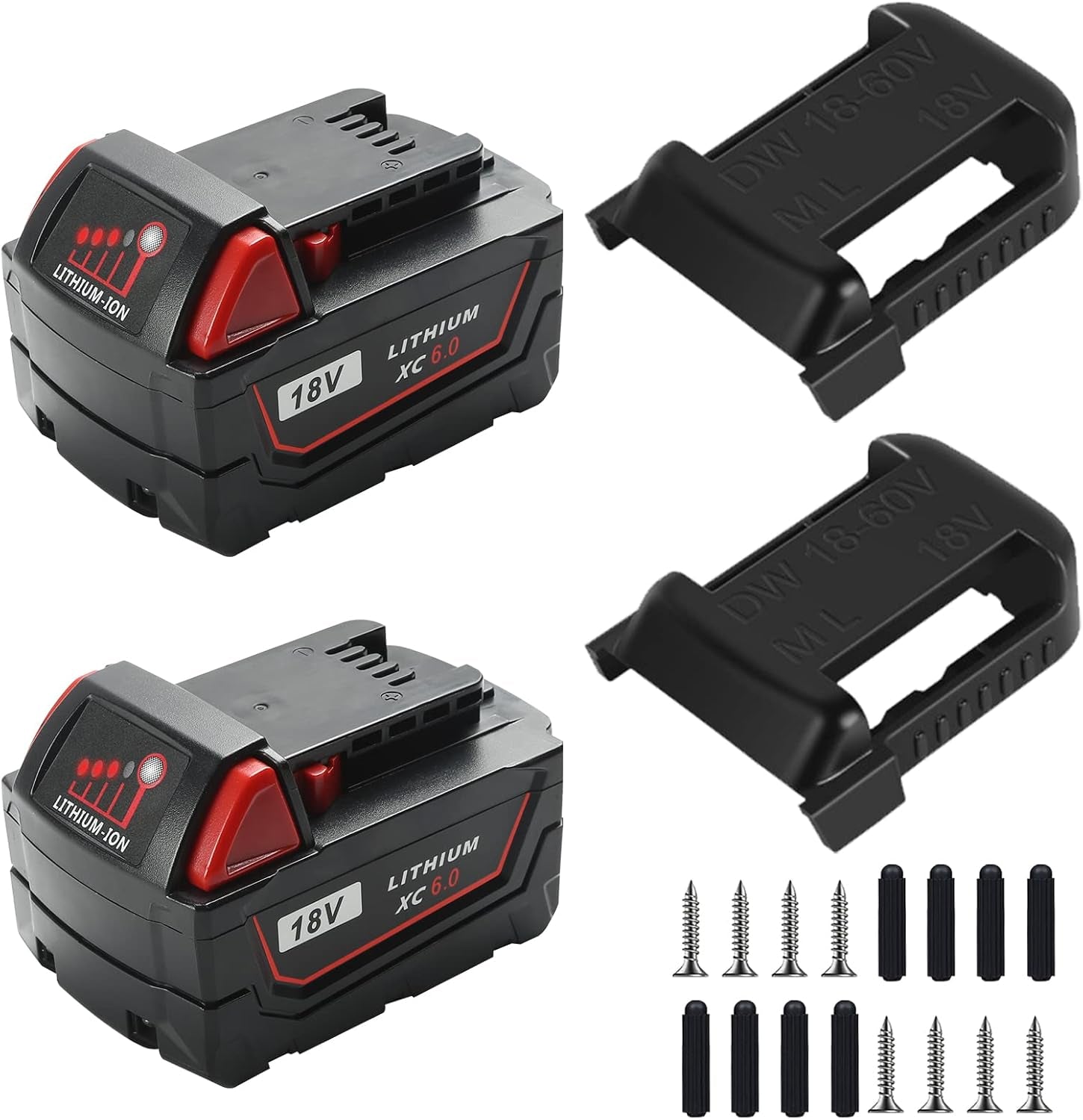 18V 6.0 Ah M-18 Replacement Battery 6000 Mah Lithium Ion Replace for Battery Pack