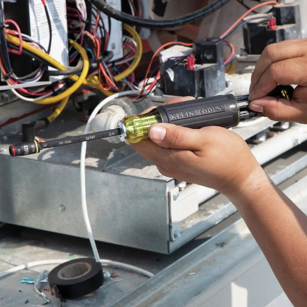 32304 14-In-1 HVAC Adjustable-Length Impact Screwdriver with Flip Socket