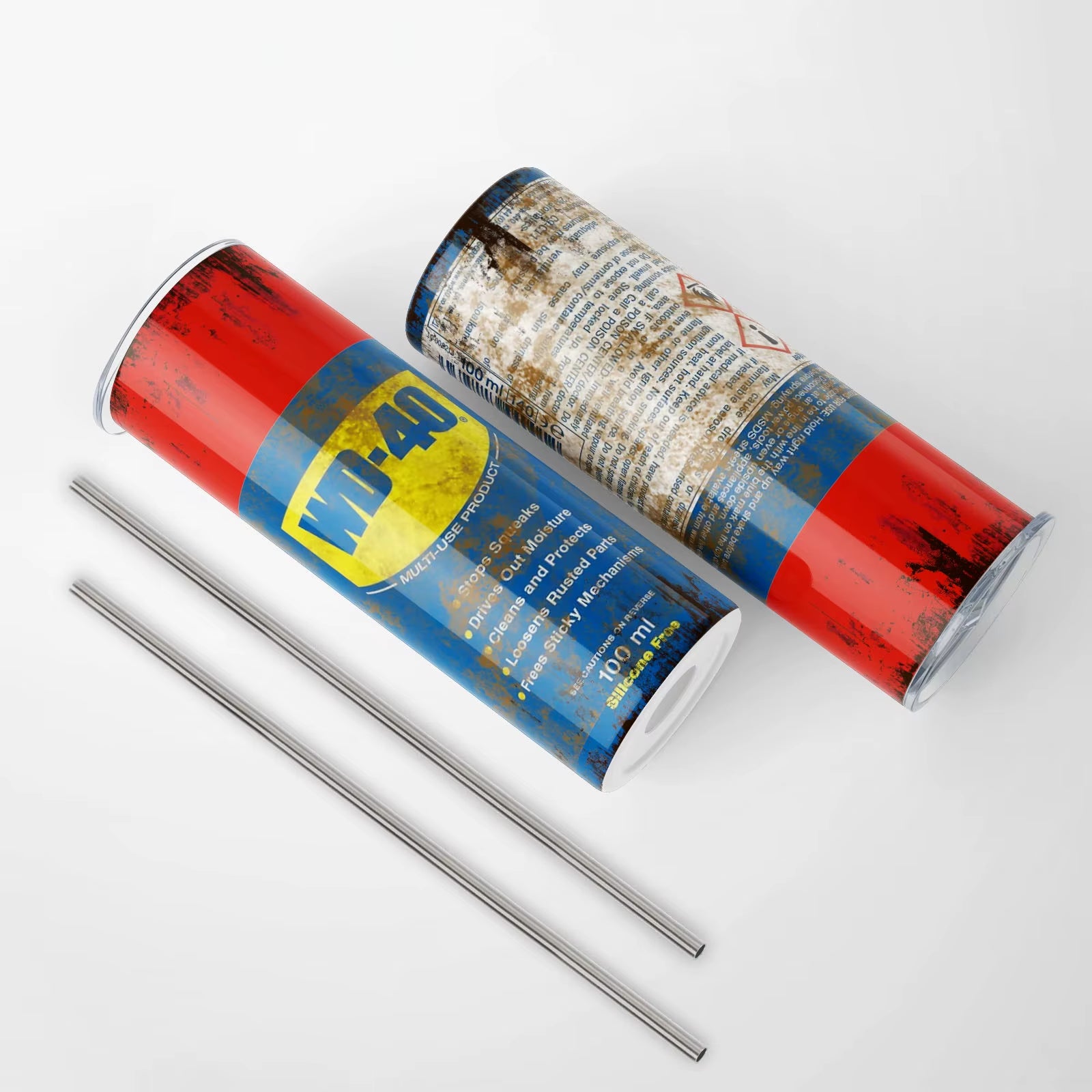 20Oz WD40 Mechanic Oil Stainless Steel Vacuum Double Wall Insulated Tumbler with Lid Cold Hot Drink Coffee Mug Engineer Gifts