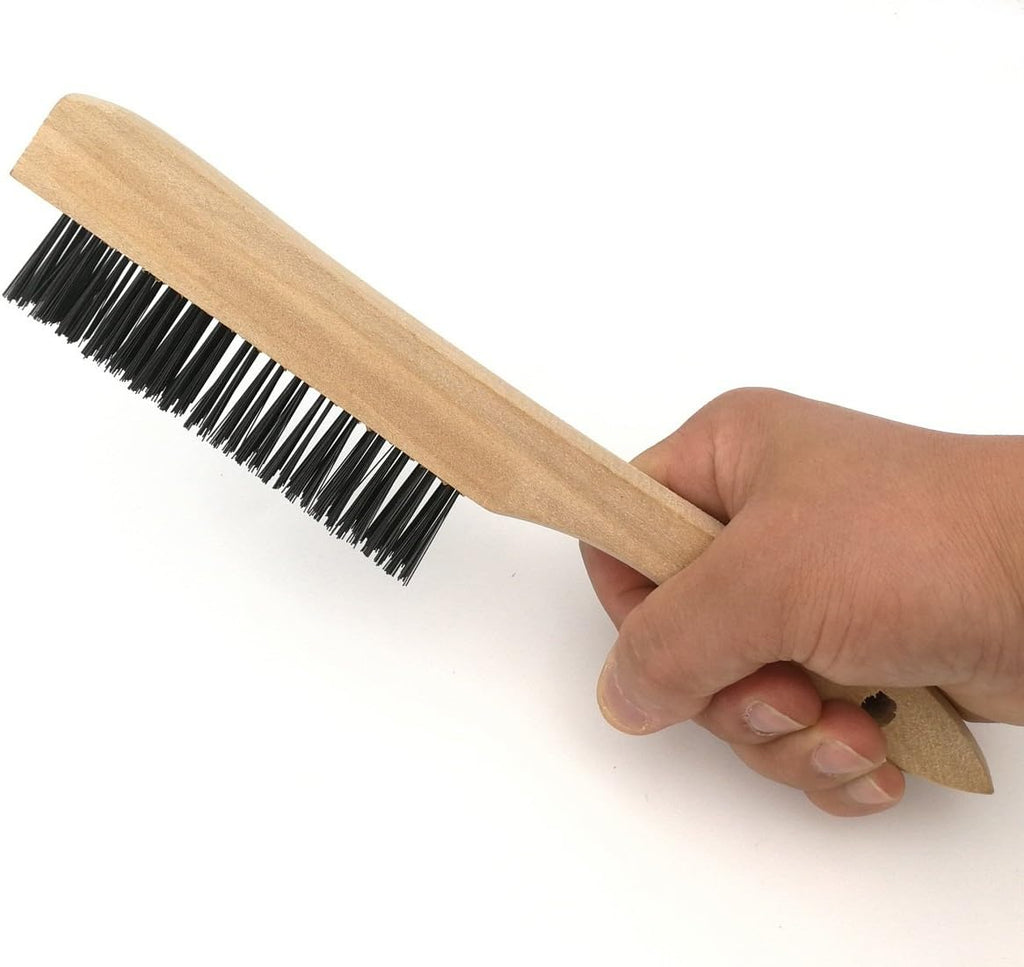 Welding Chipping Hammer with Coil Spring Handle,10.5",Cone and Vertical Chisel,10" Wire Brush