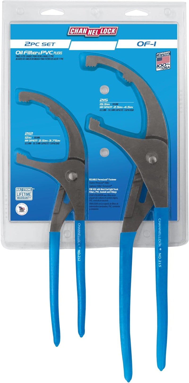 OF-1 2-Piece Oil Filer/Pvc Plier Gift Set: 12-Inch and 15-Inch, Matte/Unpolished