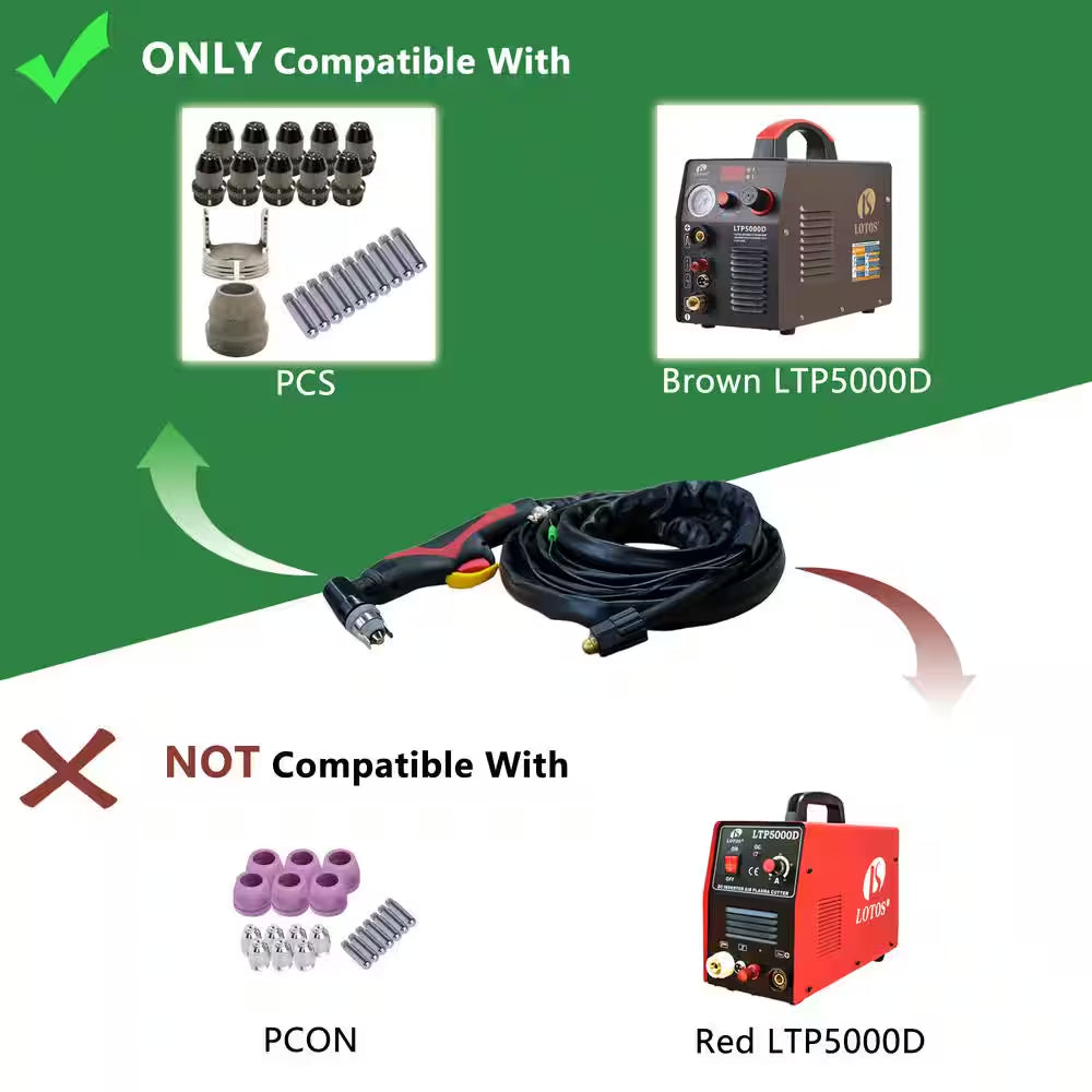 1 Gal. Handheld Electrical Torch for Brown LTP5000D Plasma Cutter