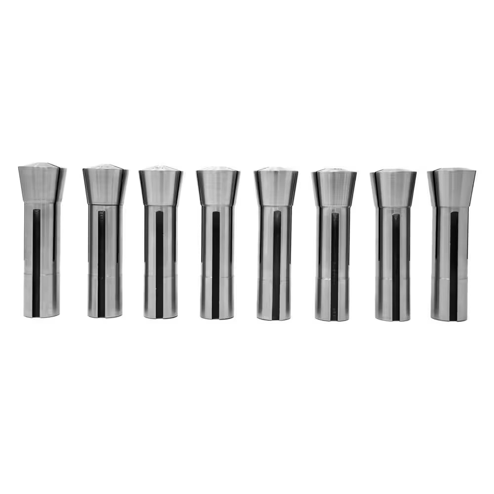 Imperial Steel Collet Set for R8 Metal Milling Machines (8-Piece)